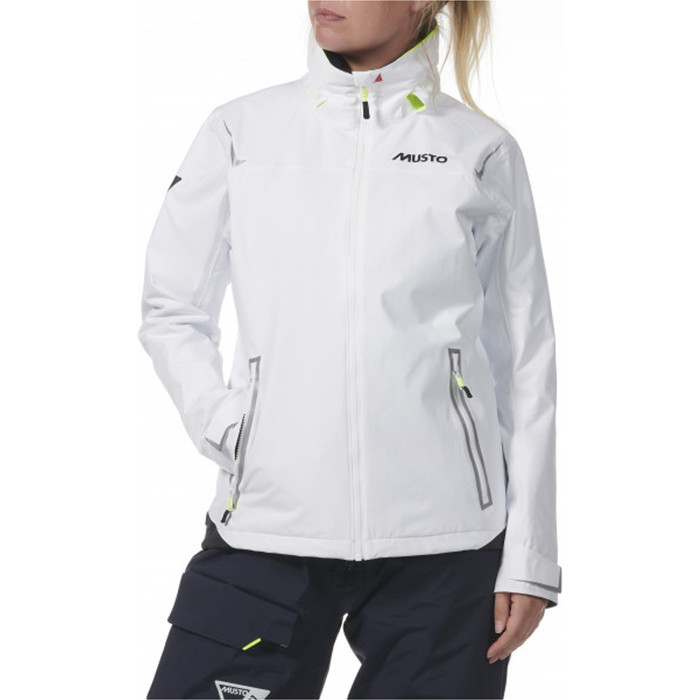 2024 Musto Para Mujer Br1 Chaqueta De Vela Solent 82404 - Blanco